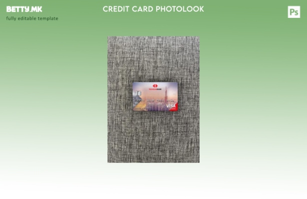 модерен стил Виетнам Techcombank виза класичен шаблон за фото изглед на картичка